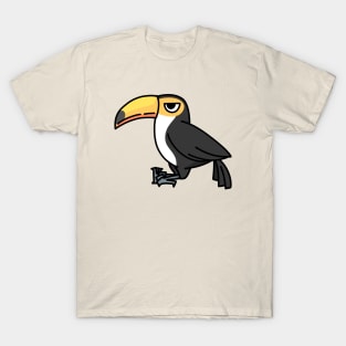 cute toucan cartoon drawing graphic T-Shirt